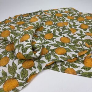 Napkins Cloth Citrus Oranges Print Pattern 15” X‎ 15” Set of 4